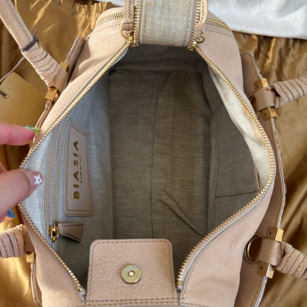 RARE Biasia Python leather handbag - image 6